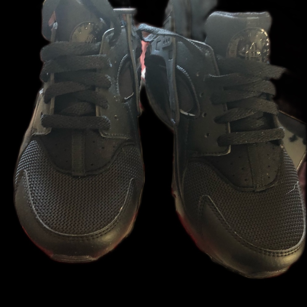 Nike Black Huarache Sz 6.5 - Picture 2 of 3
